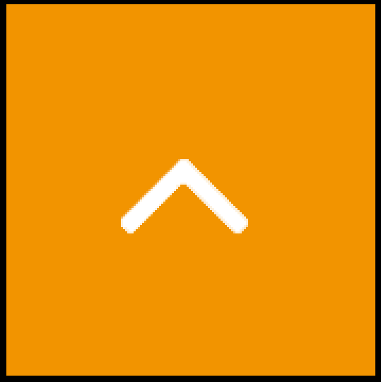 Die Sprungmarke ist ein kleiner Pfeil auf orangefarbenen Grund, der nach oben zeigt.