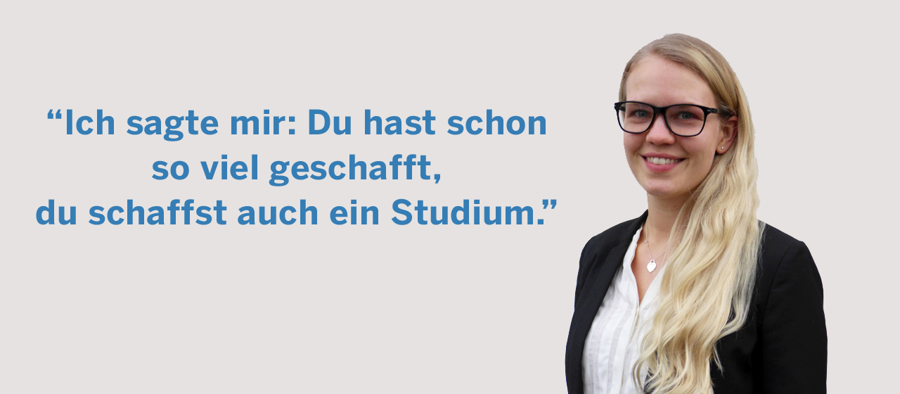 Wiebkes Geschichte Aufstiegsstipendium