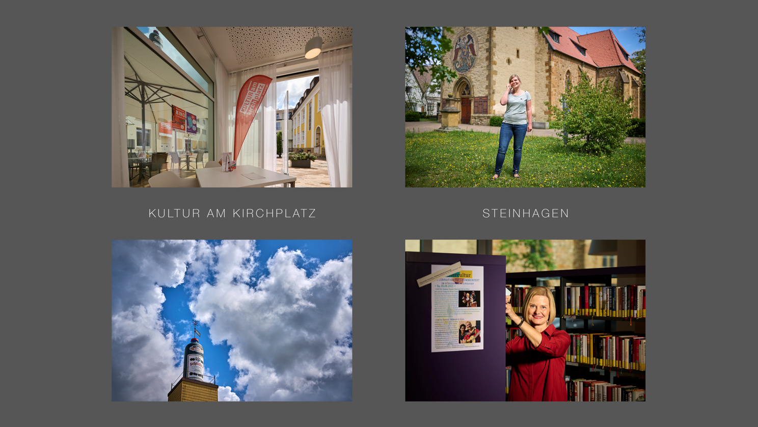 Collage Dritter Ort: Kultur am Kirchplatz Steinhagen