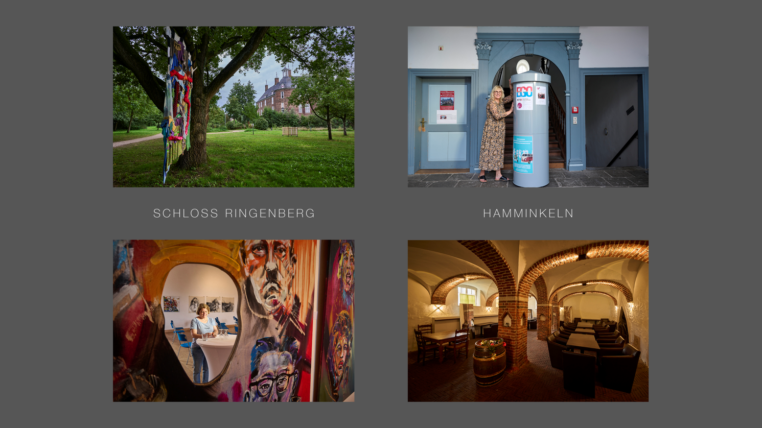 Collage Dritter Ort: Schloss Ringenberg Hamminkeln