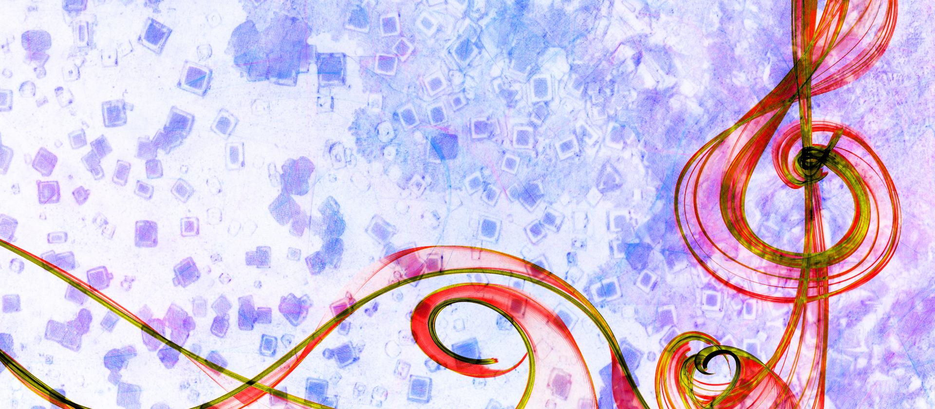 Gemalter Notenschlüssel