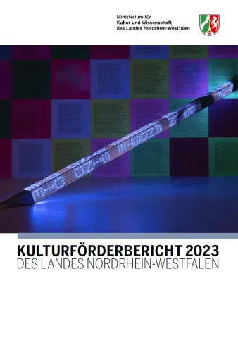 Logo + Bild + Schriftzug Kulturförderbericht 2023