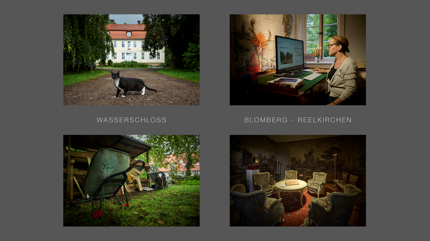 Collage Dritter Ort: Wasserschloss Blomberg-Reelkirchen